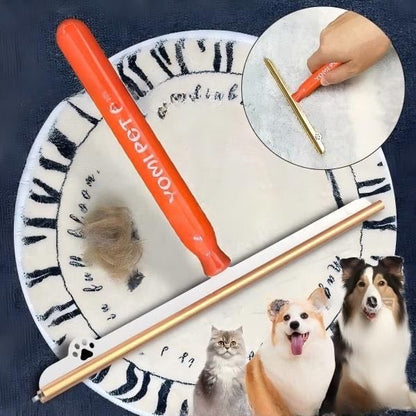 Pet Hair Remover Brush for Carpets Rugs and Car Mats